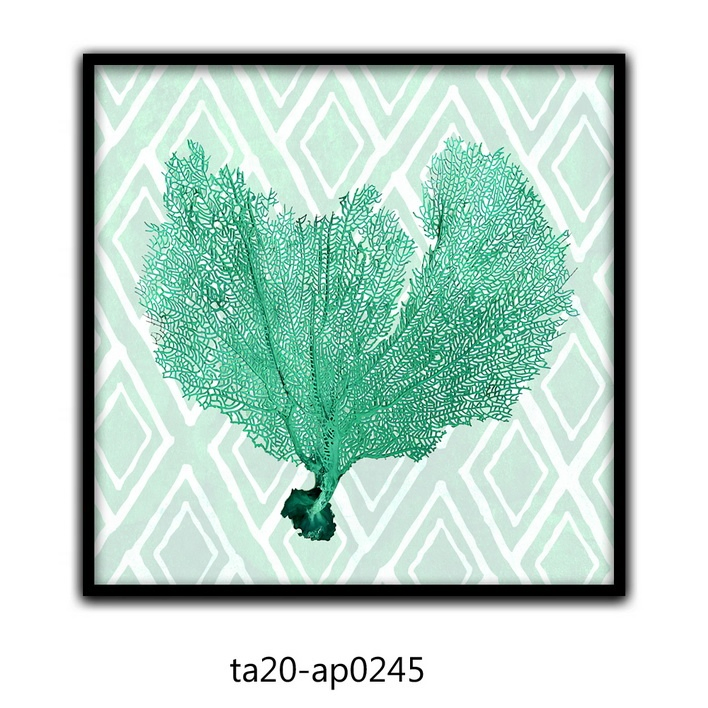 Green Leaves Leaf Plant Design Modern Simple Home Decoration Nordic Style Wall Art Painting Cheap Printing Frame