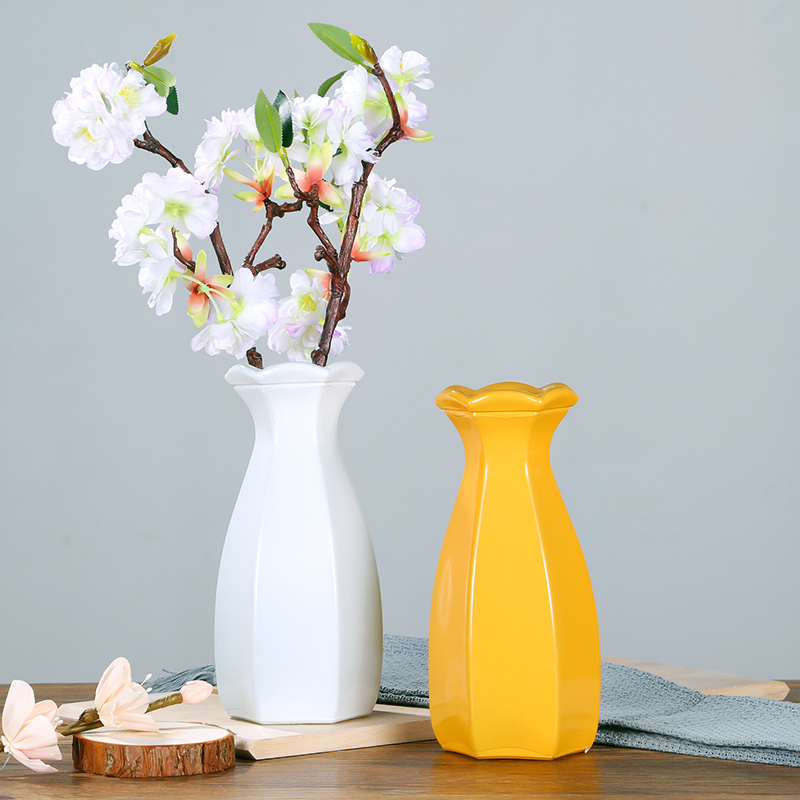 Glass Vases for Decor, Flower Vase for Home Decor, Modern Decorative Vase Centrepieces Living Room, Kitchen, Office Wedding or Gifts