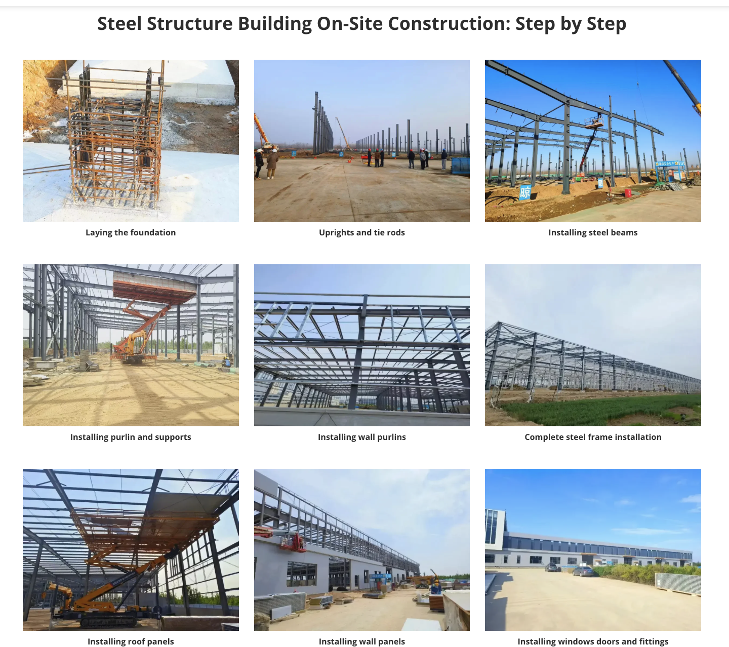 Steel Frame Building Kits Pre Engineered Steel Buildings Q355 Carbon Steel Rapid Construction From China Good Price