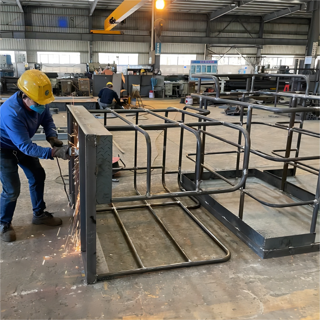Custom Large Heavy-Duty Metal Steel Frame Fabrication Services Heavy Duty Metal Steel Structure Welding Sheet Metal Fabrication