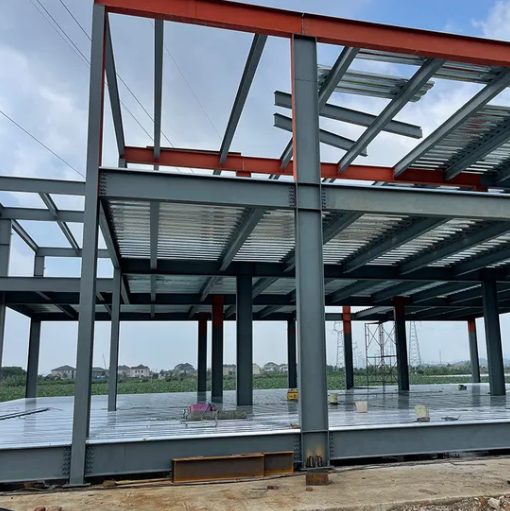 Prefabricated Light Steel Structure Warehouse Building Kits ASTM Q235B Steel Frame for Garage and Workshop Construction