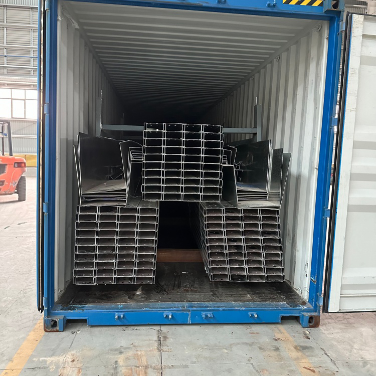 Steel Structure Workshop Components C Purlin Welded H Beam Support System Bolts Nuts Cost Effective