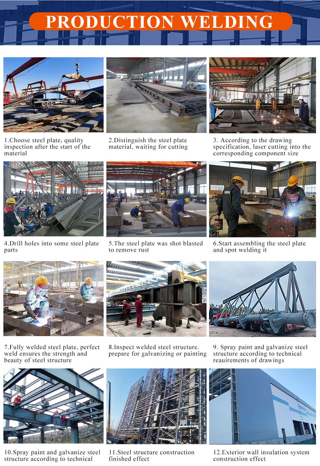 Modern Industrial Design Fast Installation of Newly Designed Large Span Steel Structure Warehouse Workshop Building