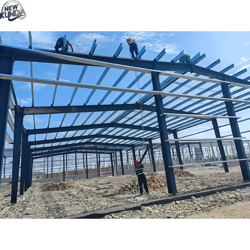 High Quality Prefabricated Light Steel Structural Pipe Tube Truss Frame Hot Dip Galvanized Roof Shed Modern Exhibition Hall