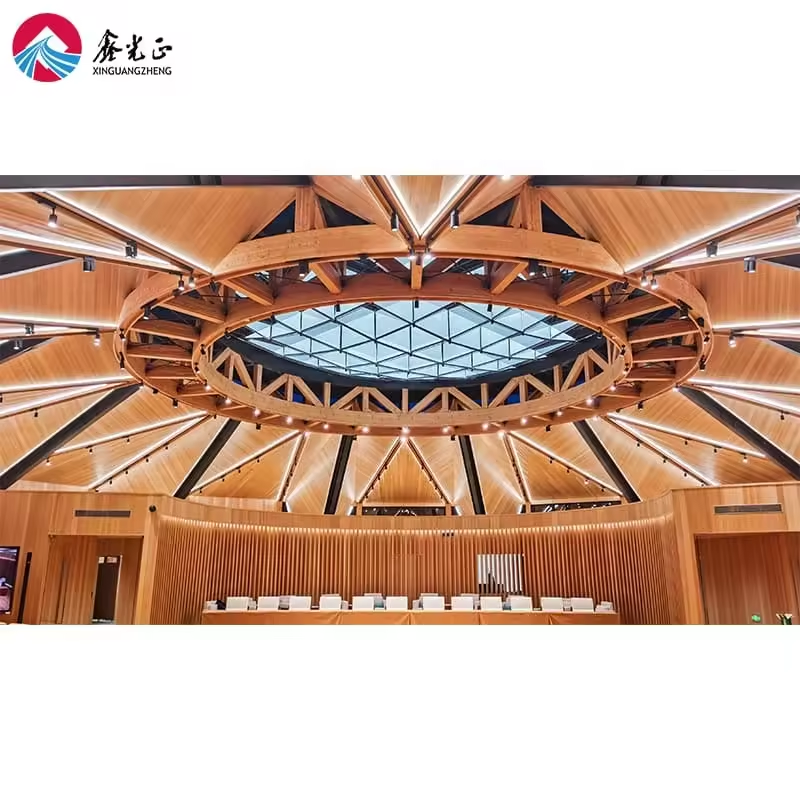 Truss Frame Light Steel Structure Building Welded H-shape Beams Cutting Bending Services Low Cost Football Prefabricated Stadium
