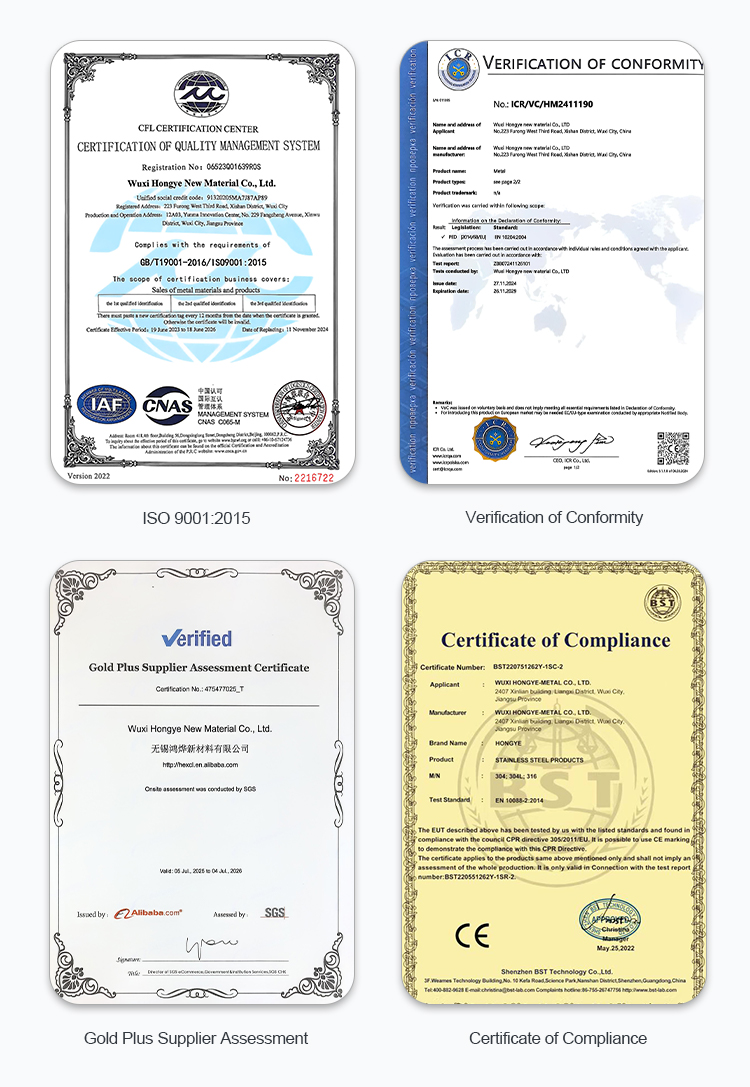 Certifications