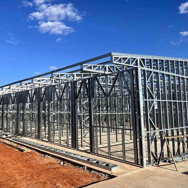 China Metal Light Weight Prefabricated Steel Structure Modular House Building Prefab Storage Workshop