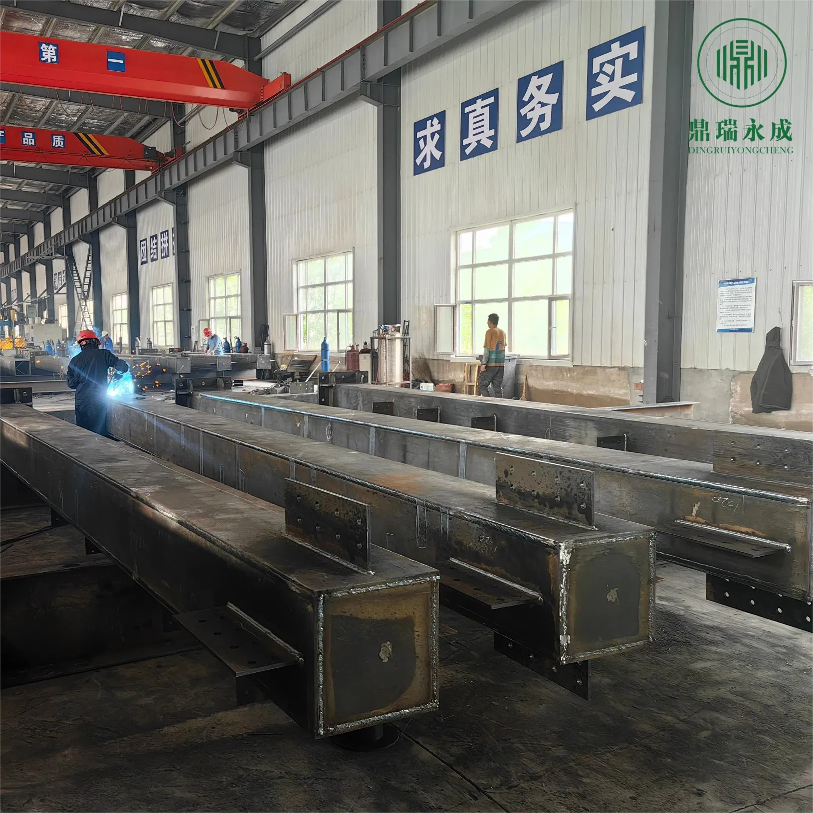 Prefabricated Steel Components: H-Beams &amp; Box Columns Q235/Q345/Q355/A36/A992/A572