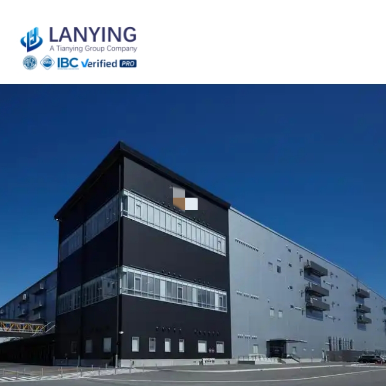 Multi Floors Prefabricated Warehouse Steel Structure 3 Storey Prefabricated Building
