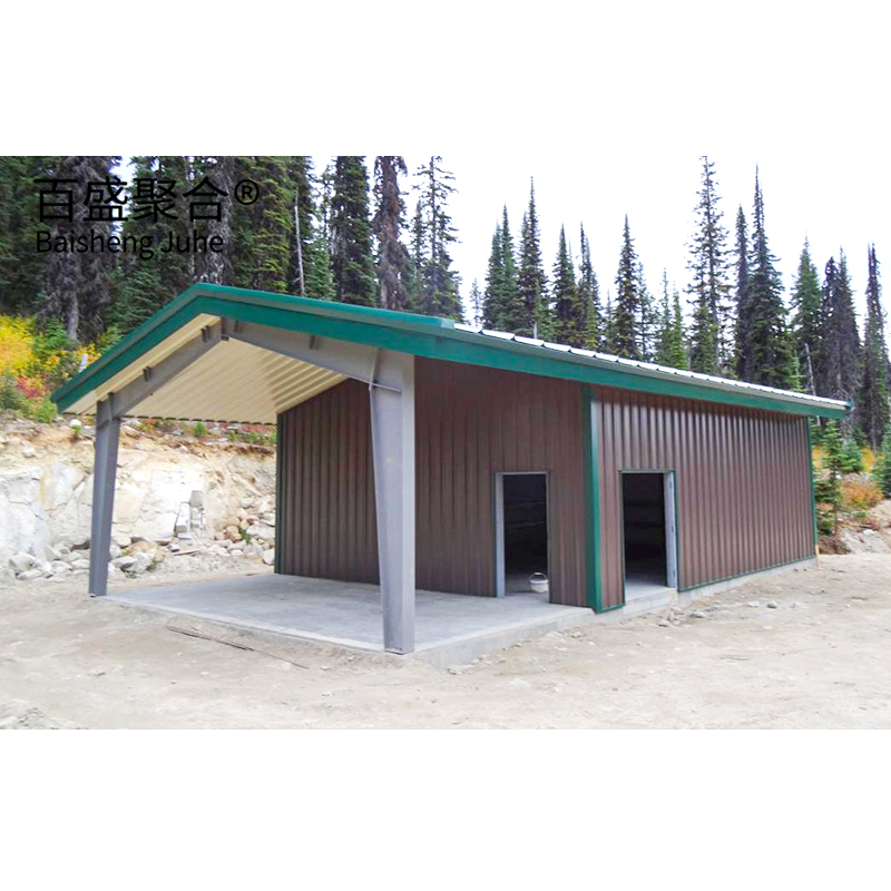 Easy Assemble Light Steel Structure Prefabricated Warehouse Metal Building Shed With Sandwich Panel Wall And Roof.