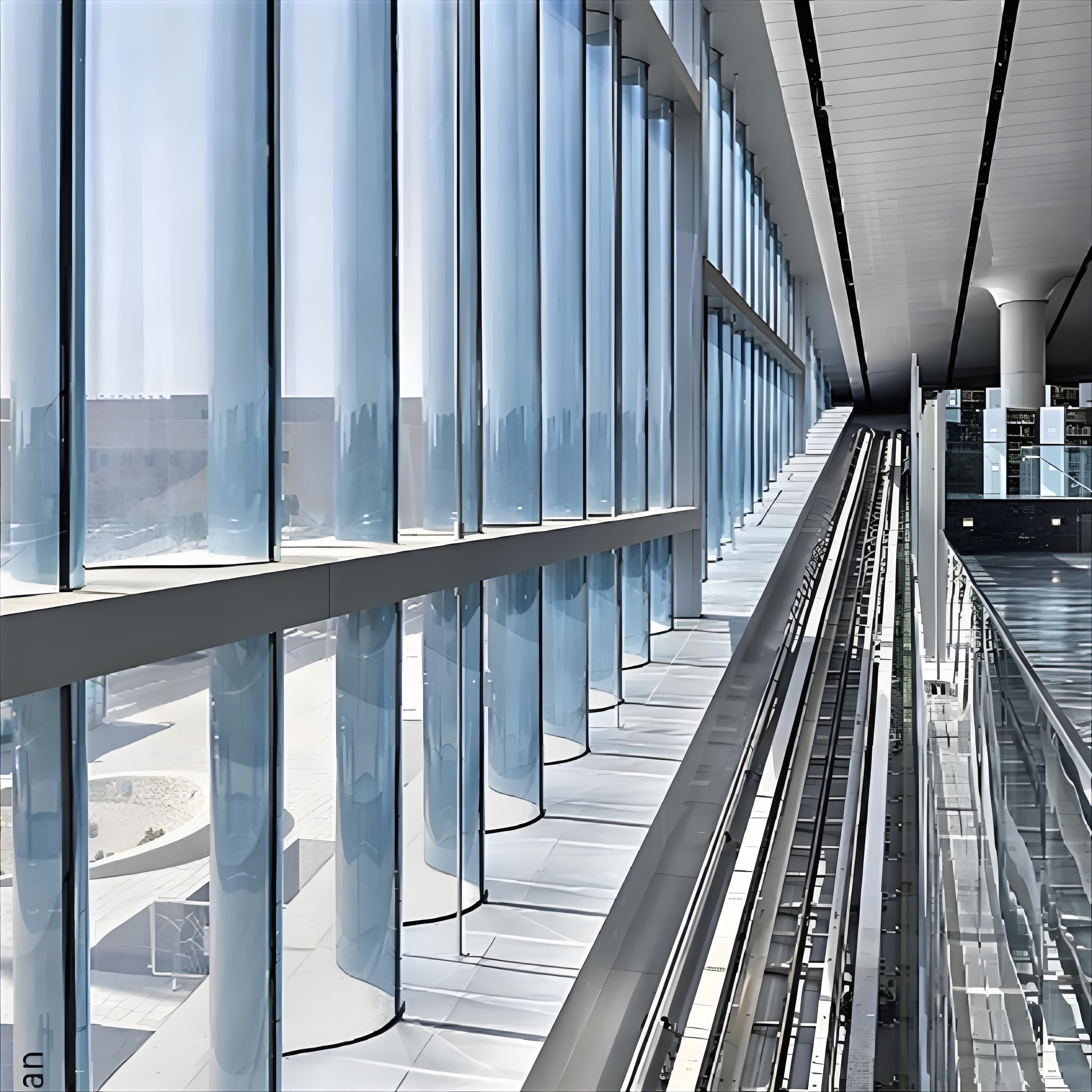 Glass Curtain Wall Customized Commercial Unitized Skyscraper Aluminum Windows System Glass matrix Curtain Wall