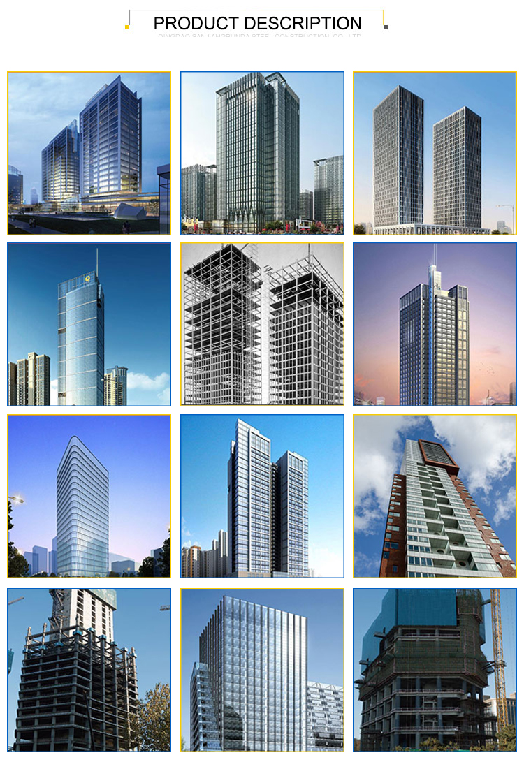 Modular Prefabricated Industrial Steel Structure High Rise Building