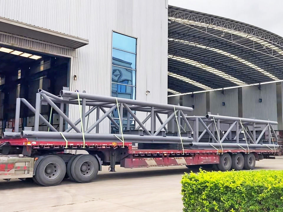 High Quality Prefabricated Steel Structure Buildings Durable Pipe Truss Grid Design for Industrial Office Building Workshop