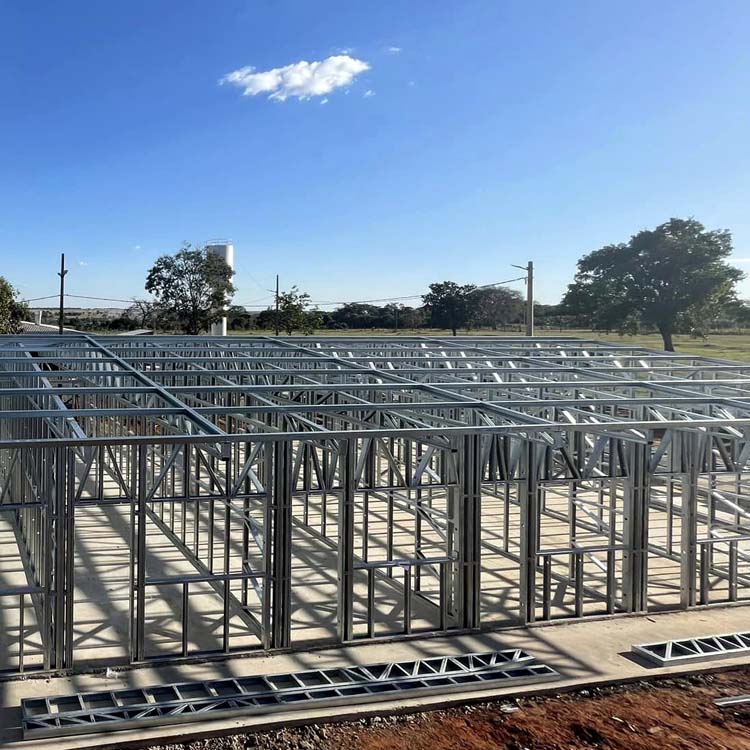 China Metal Light Weight Prefabricated Steel Structure Modular House Building Prefab Storage Workshop