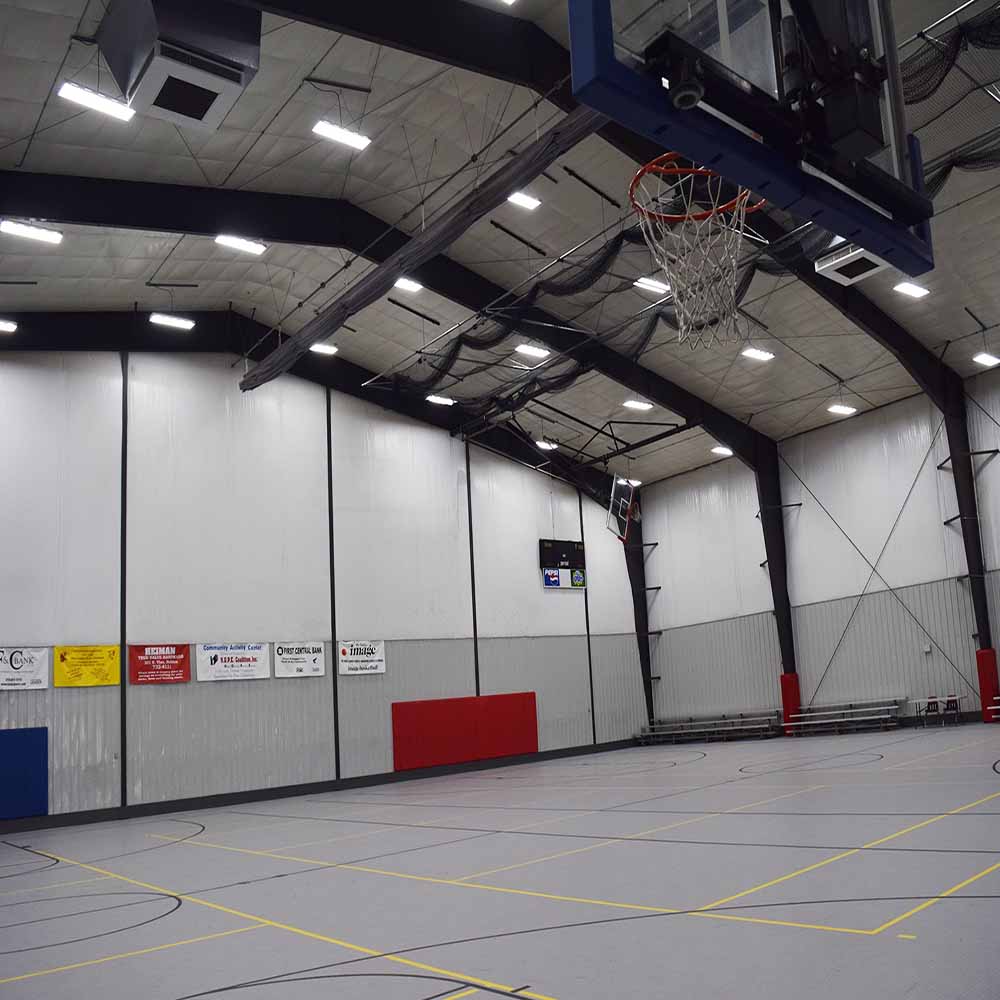 Indoor Prefabricated Steel Space Frame Structure Soccer Football Sport Center Stadium Hall for Workshops