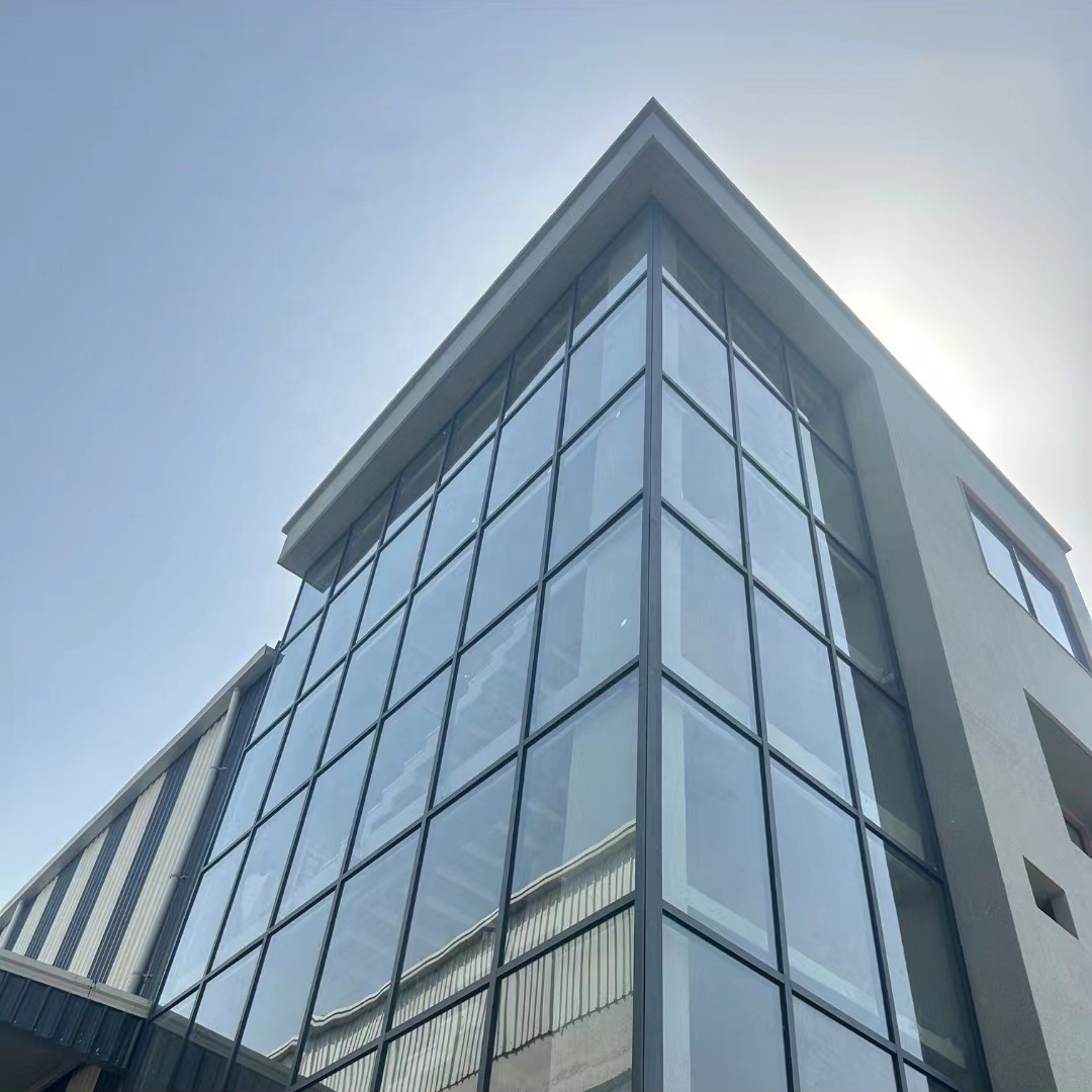 Modern Energy Saving Factory Direct Building Exterior Mirror Glass Aluminum Curtain Walls Window Unitized Curtain Wall