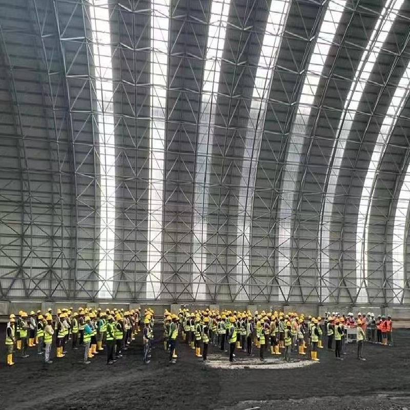 Hight Strength Prefab Galvanized Steel Space Frame Dome Structure