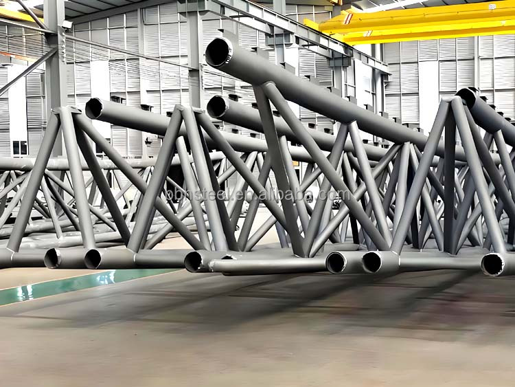 High Quality Prefabricated Steel Structural Pipe Tube Truss Frame Roof Shed
