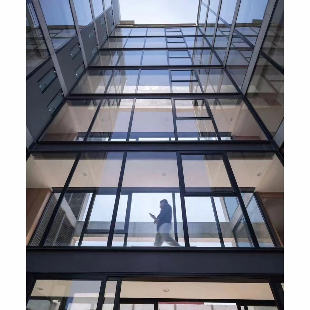 Modern Energy Saving Factory Direct Building Exterior Mirror Glass Aluminum Curtain Walls Window Unitized Curtain Wall