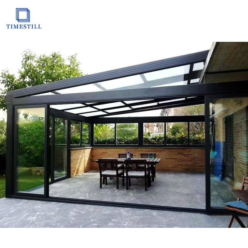 Luxury Wintergarten 6063 T5 Aluminum Profile Garden House Sun Room With Sliding Glass Door