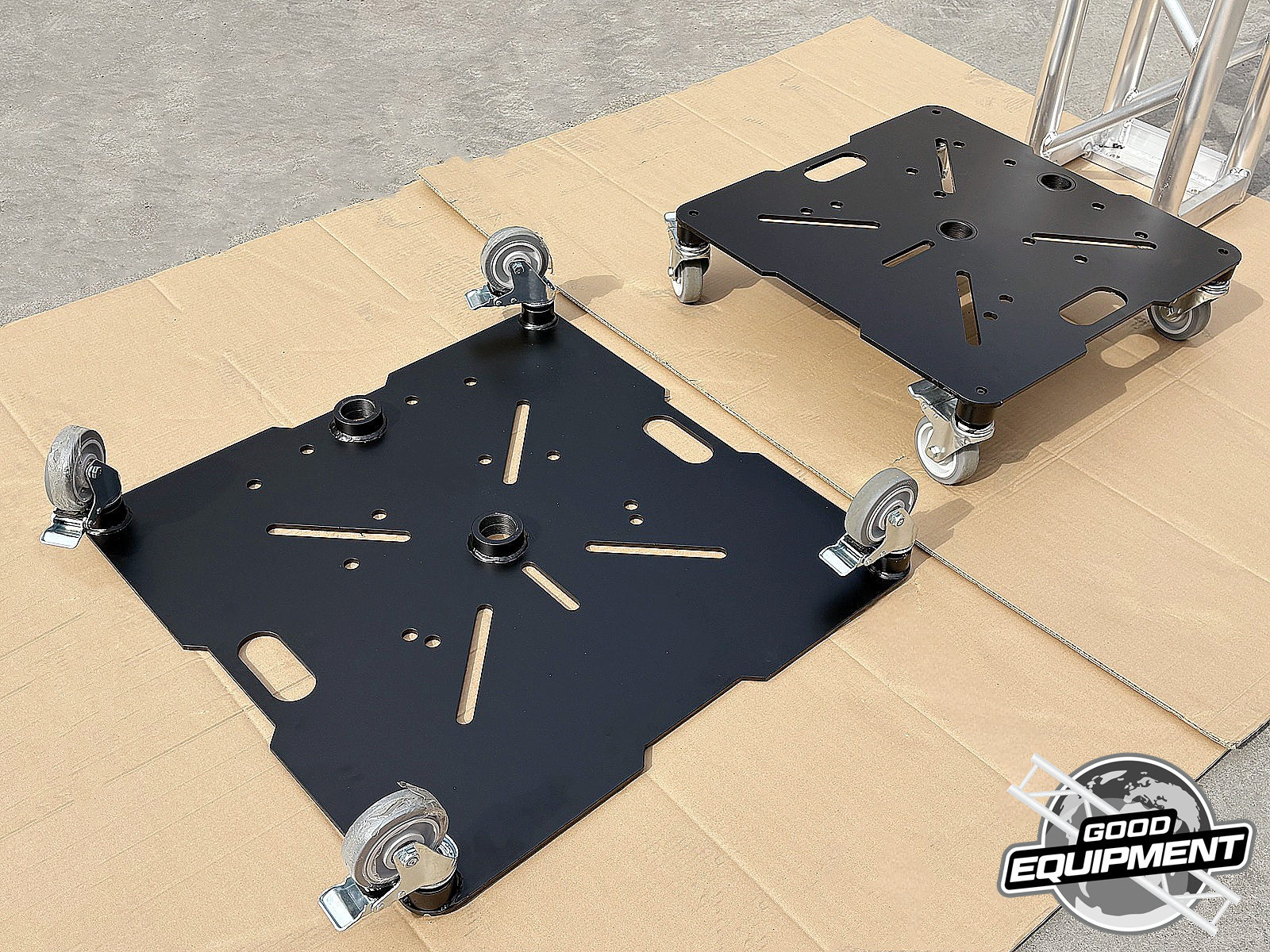 BLACK Multi Functional Durable 20"x20" 32"x32" Fabrication Theater Boom Pipe Tube Truss Steel Base