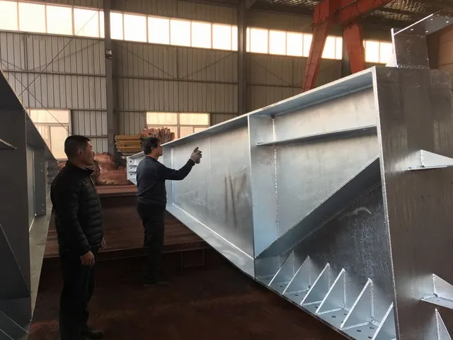 Metal Fabrication Steel Structure Galvanized H Column and H Beam