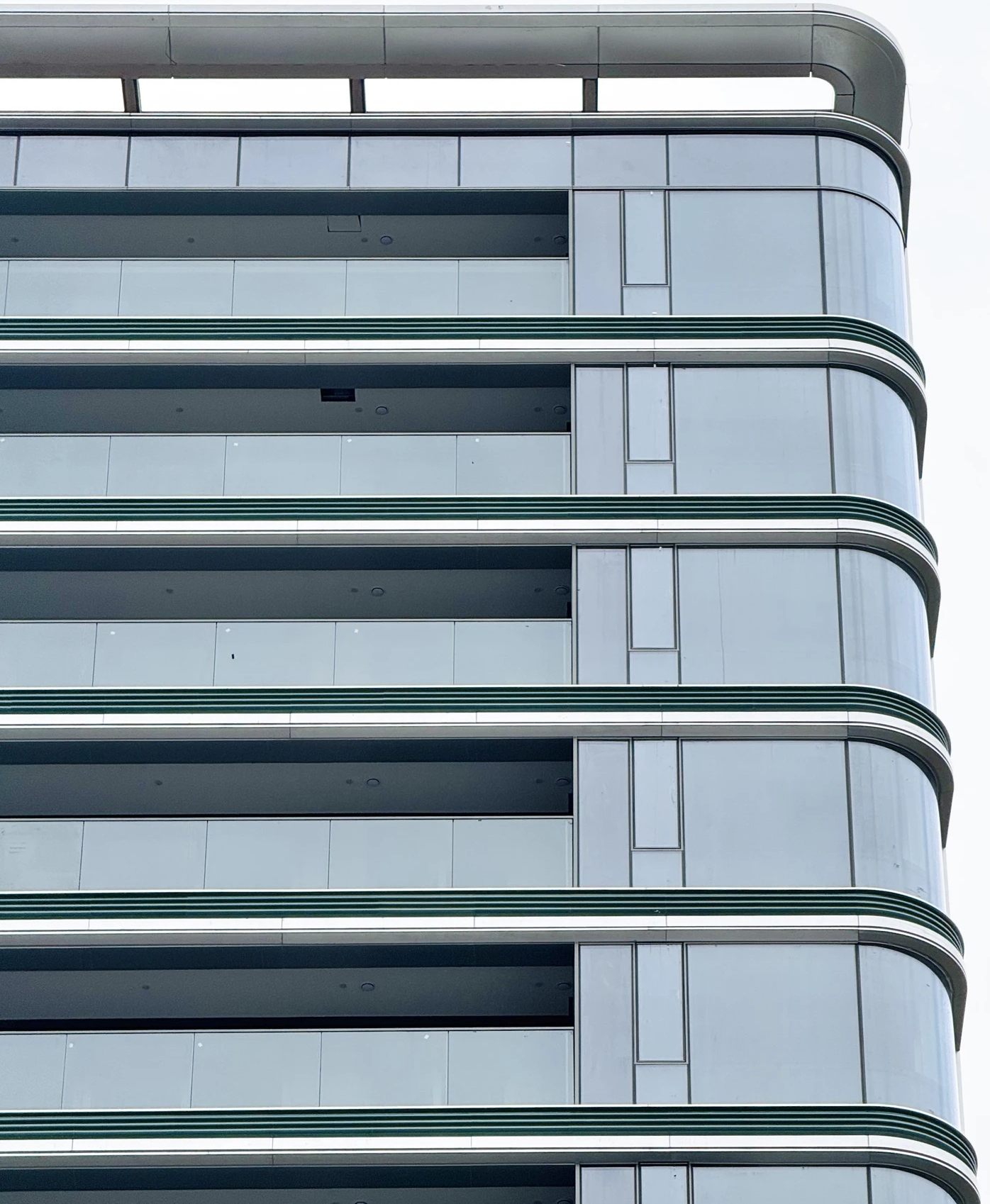 Unitized Hidden Frame Aluminium Glass Curtain Wall System Anti-Corrosion for Commercial Buildings Hotels Offices Towers Villas