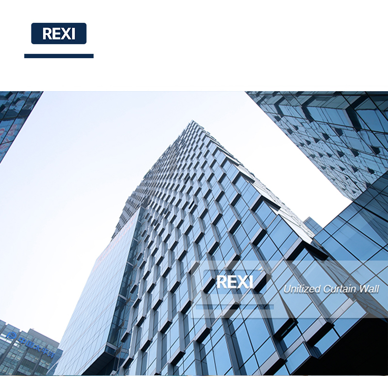 China Customized Unitized Aluminium Glass System Bespoke Curtain Wall Facade Australia UAE Dubai USA New Zealand Modern Stone
