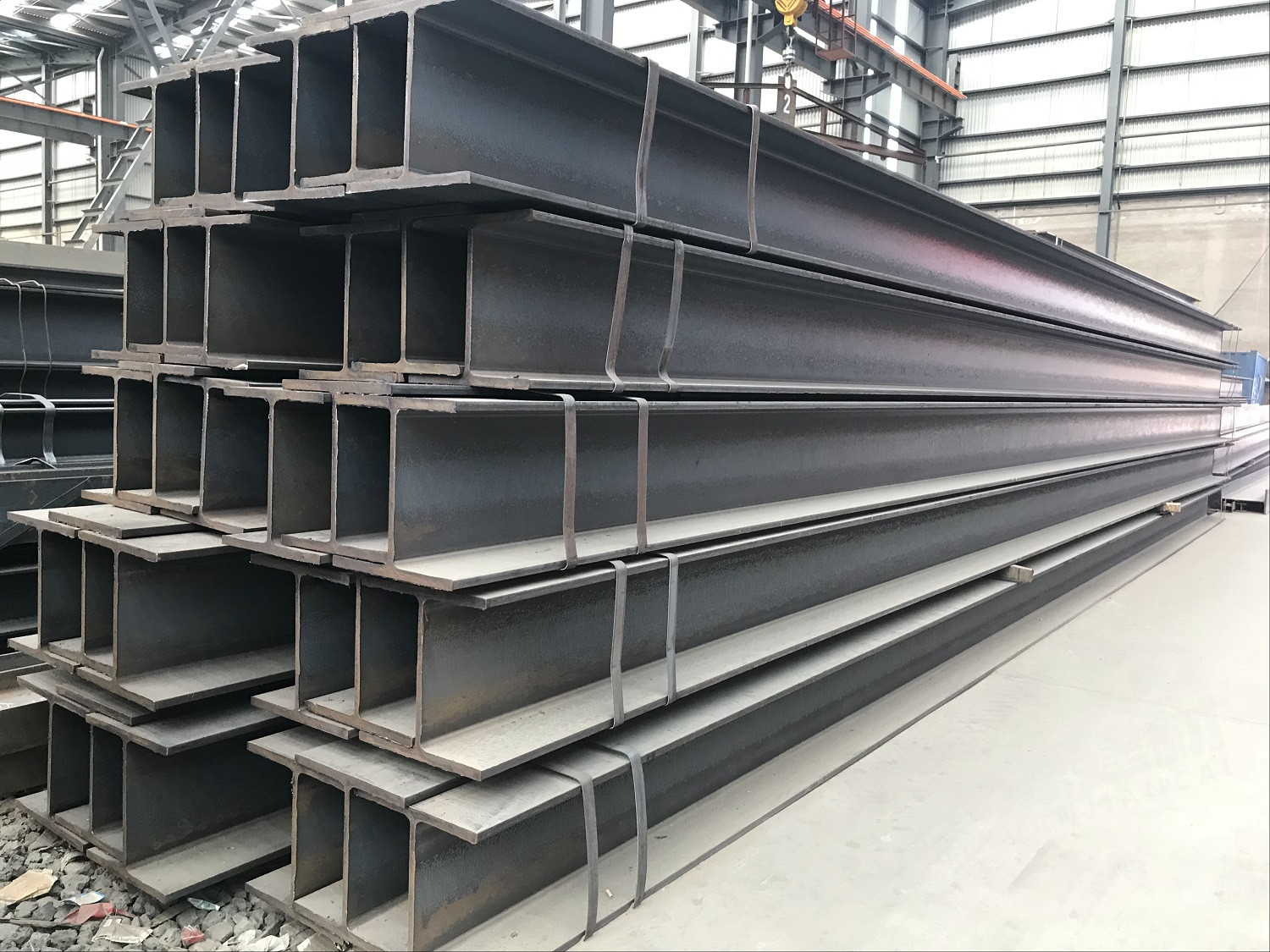 SS400 Corrosion Resistant Steel H-Beams for Sewage Plant Chemical Engineering ASTM Standard Weldable Bending Cutting Welding