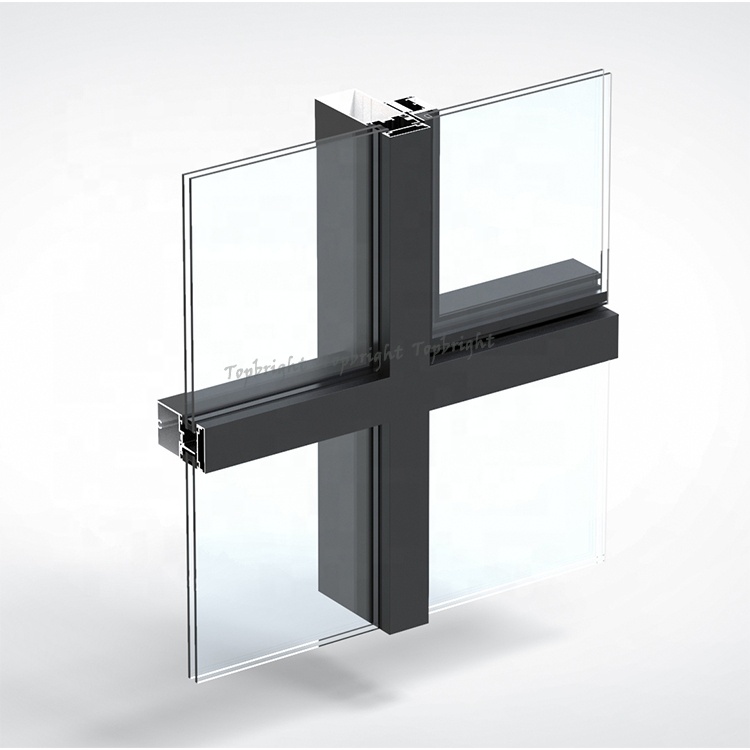 Glass Unitized Curtain Wall Cladding System Price Aluminum Huge Curtain Walls