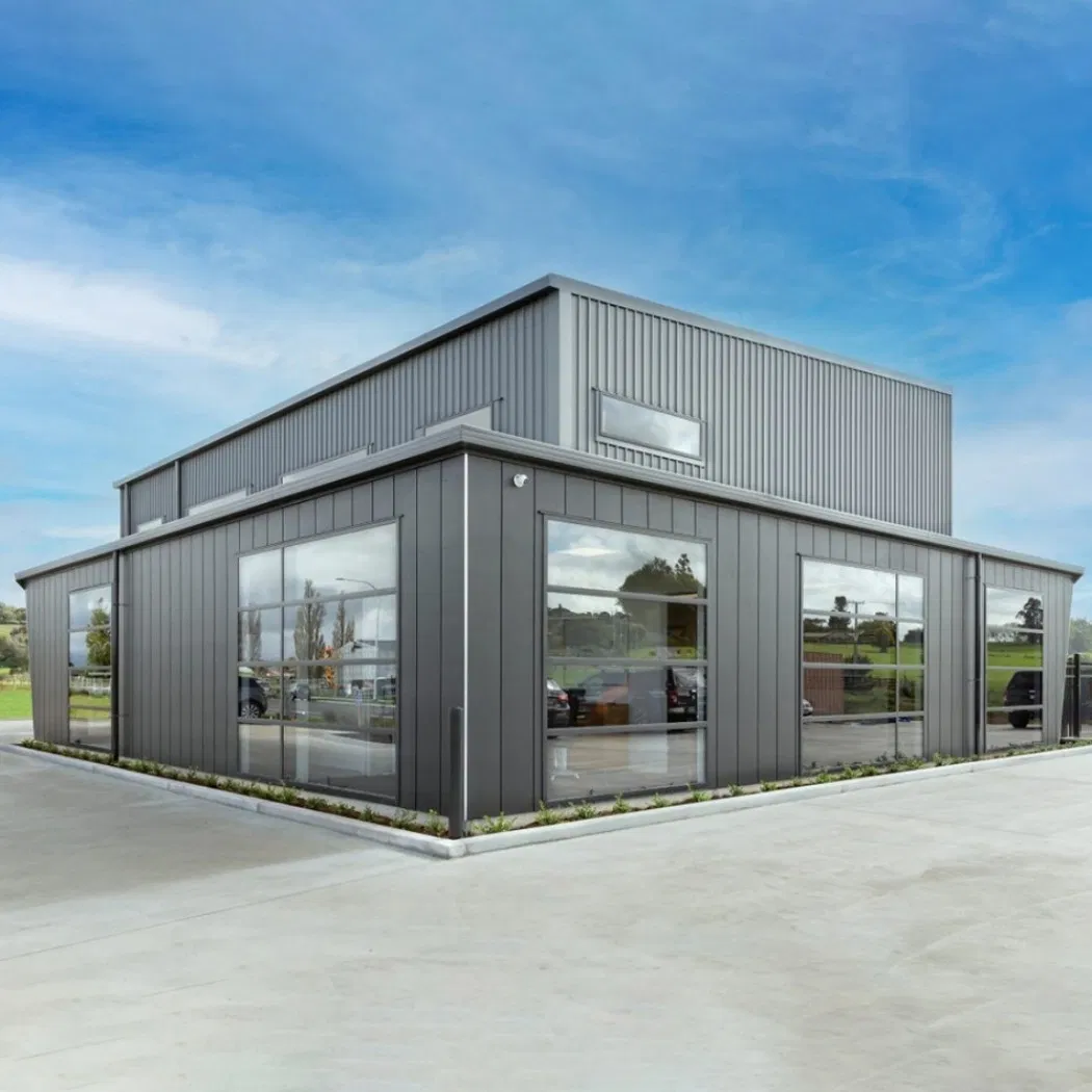 Modern Design Style Prefabricated High-Rise Multi-Storey Steel Structure Building for Office House Garage Shed or Supermarket