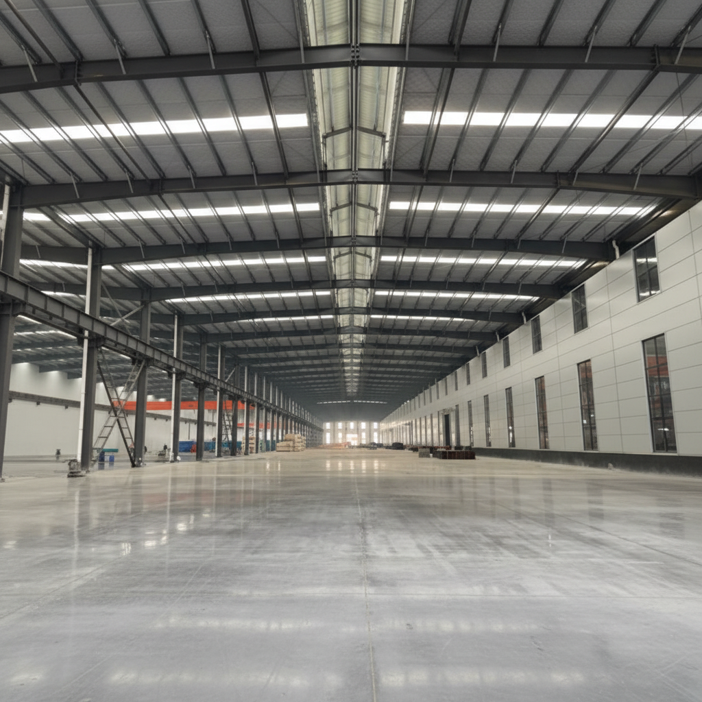 Industrial Steel Structure Workshop Warehouse for Manufacturing Processing Fabrication Heavy Equipment Plants