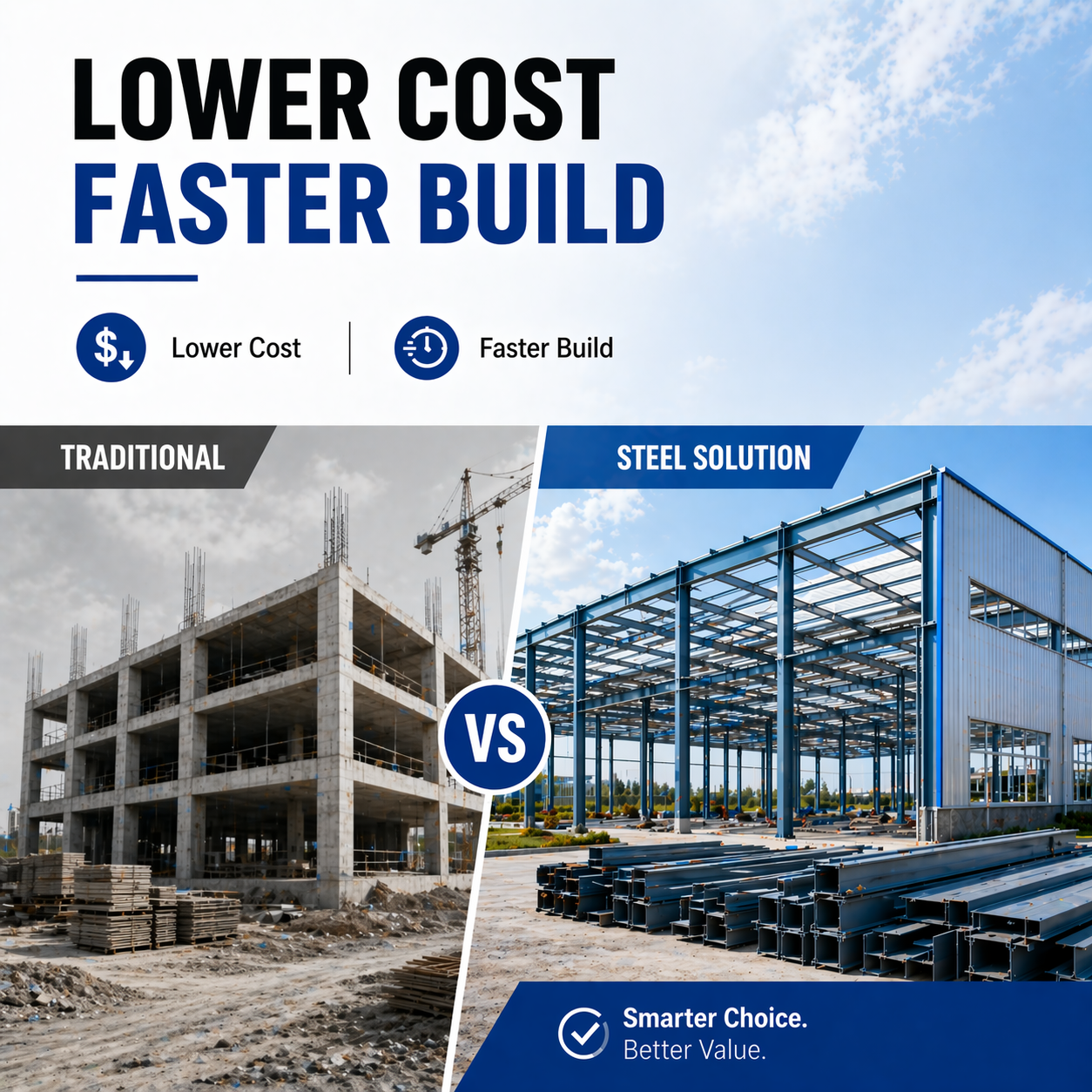 Modular Framing Carport Light Steel House Structure Warehouse Building Frame Prefabricated Garage Building Shed