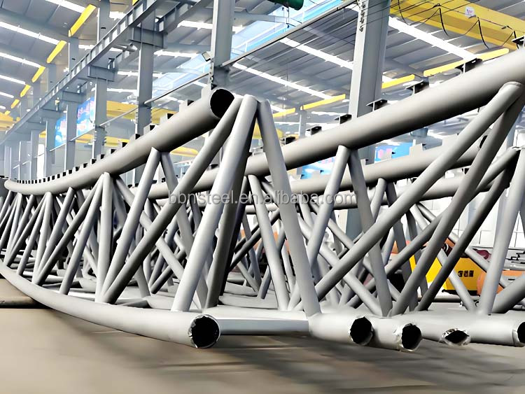 High Quality Prefabricated Steel Structural Pipe Tube Truss Frame Roof Shed