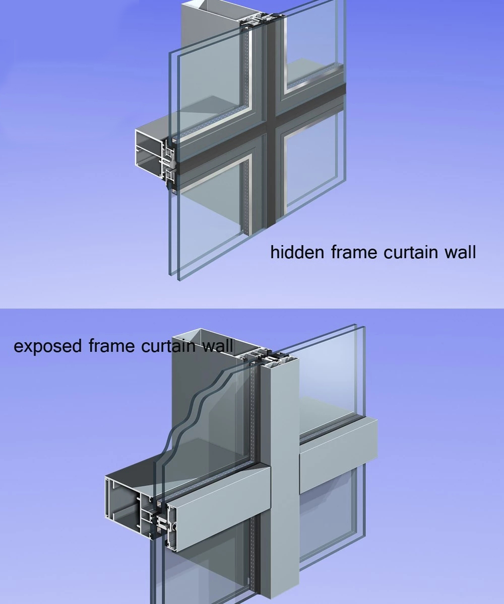Curtain wall structure type A