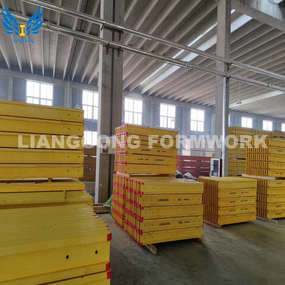 China Manufacturer Light-Weight H Shape Timber Beam for Walls Slabs and Columns