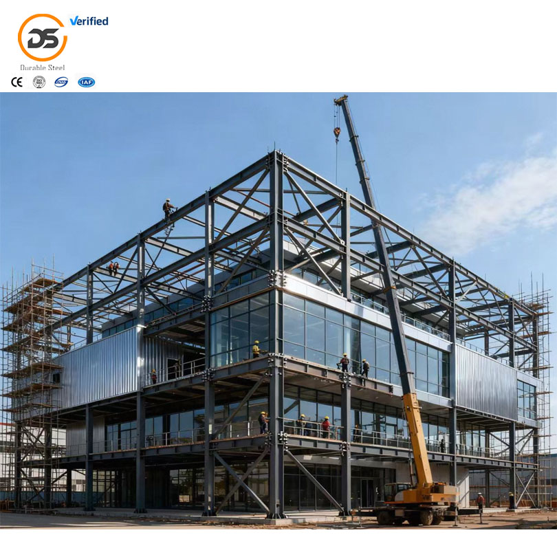 Modern Design Prefabricated Space Frame Steel Structure Multi-Storey Building for School Hotel Apartment Office Warehouse