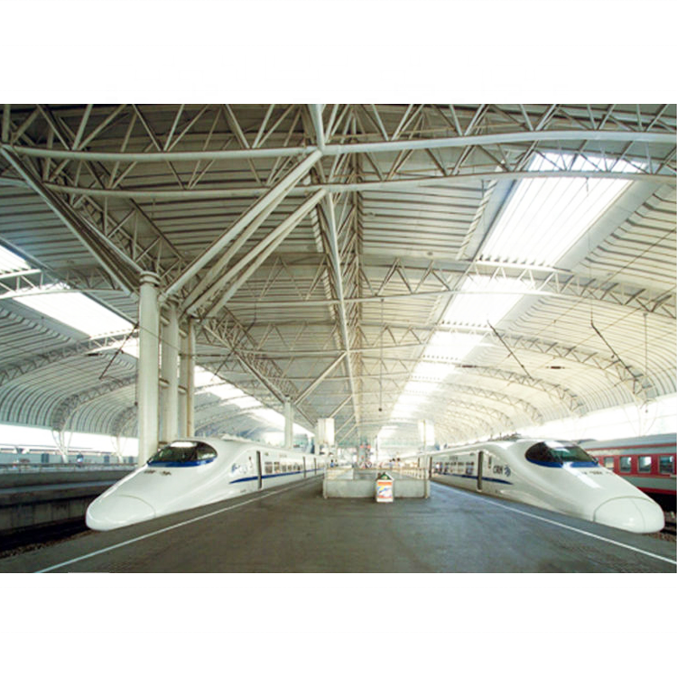 Prefabricated Large Span Steel Pipe Truss Structure Train Station Roofing High Quality Building