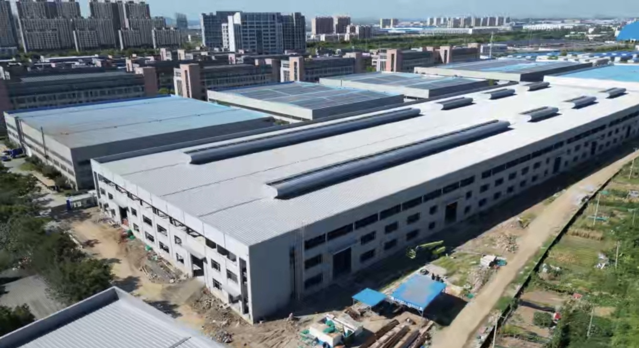 Custom Large-Span Steel Structure Factory with ISO9001 Certification Rapid Installation H-Beam Columns Beams for Steel Buildings