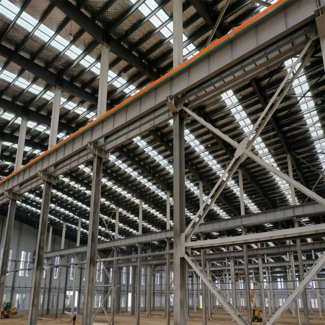 Prefabricated Metal Building Structural Steel Buildings Material Painted or Galvanized