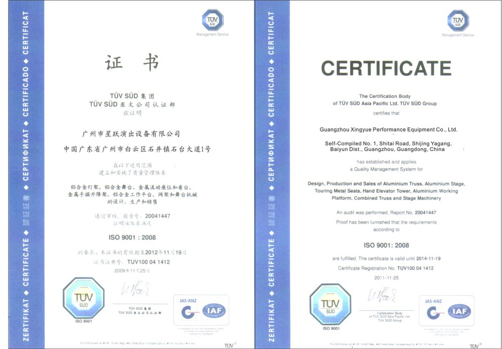 Certifications