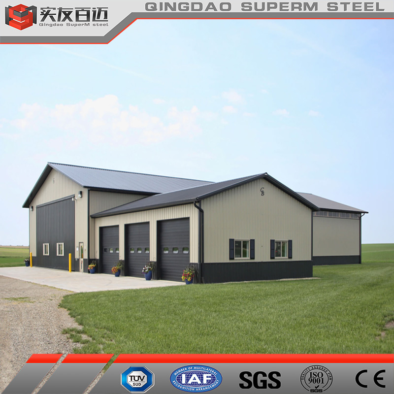 Prefab Steel Structure House Insulated Metal Barn Building Prefabricated Home Barndominium