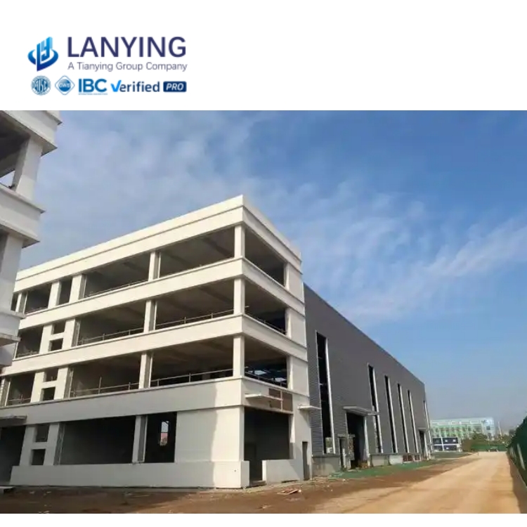 Multi Floors Prefabricated Warehouse Steel Structure 3 Storey Prefabricated Building