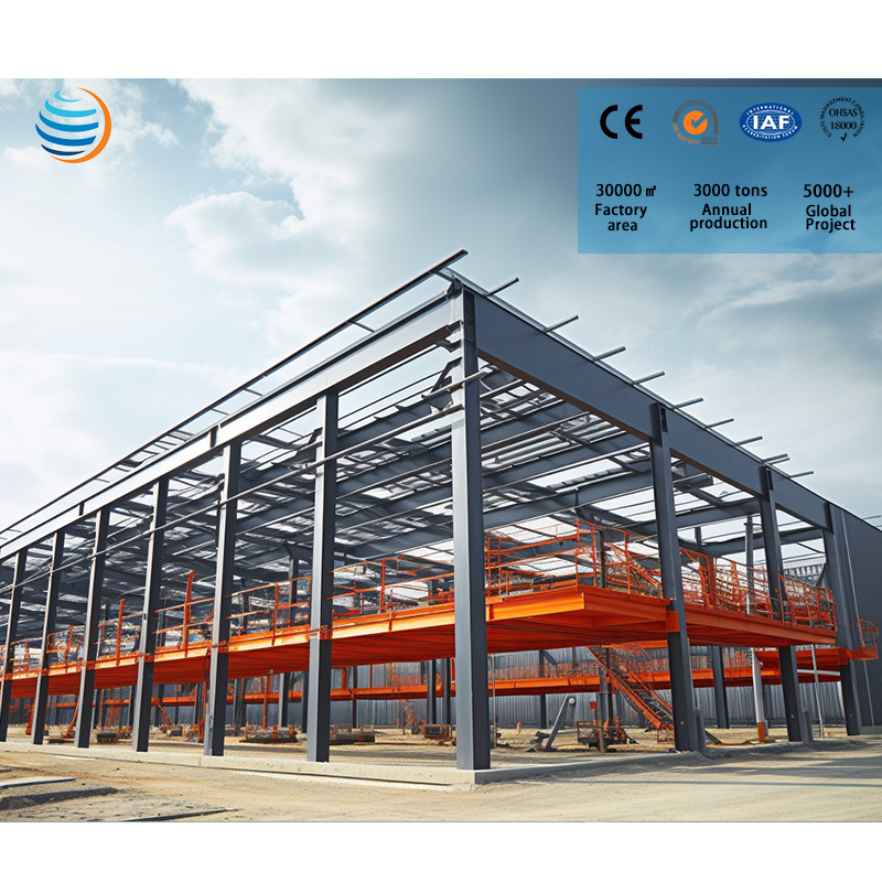 Prefab Metal Light Steel Structure Frame Prefabricated High Rise Multi Steel Structure Building