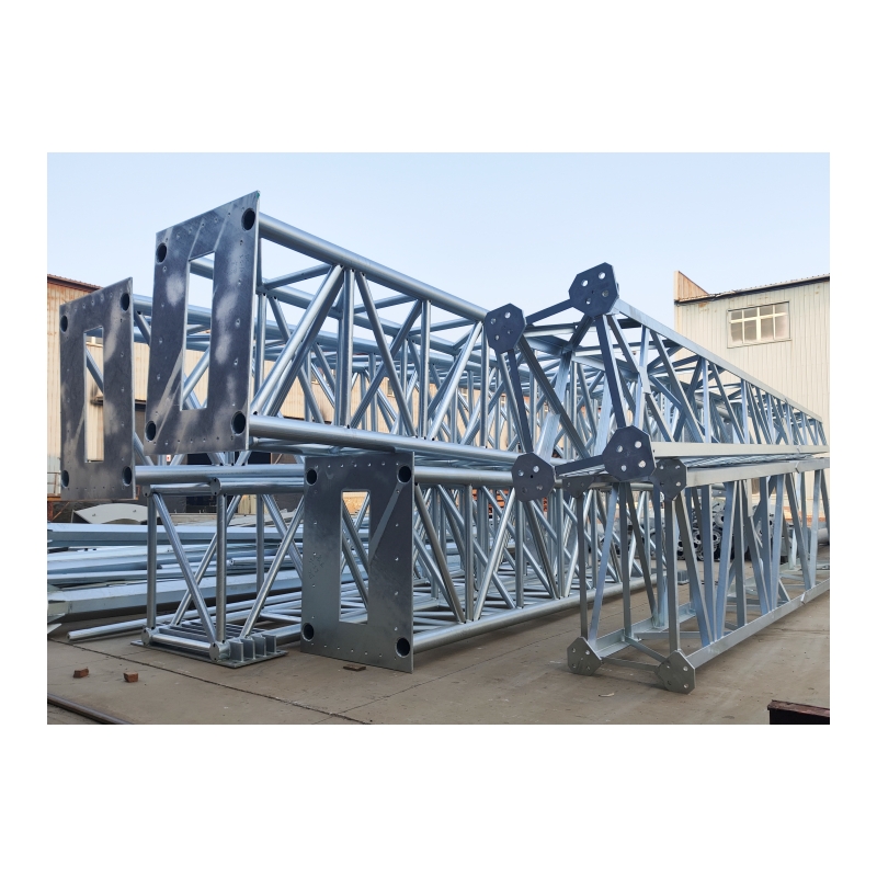 Custom Steel Structure Welded Steel Pipe Fabrication Hot Dip Galvanized Steel Truss