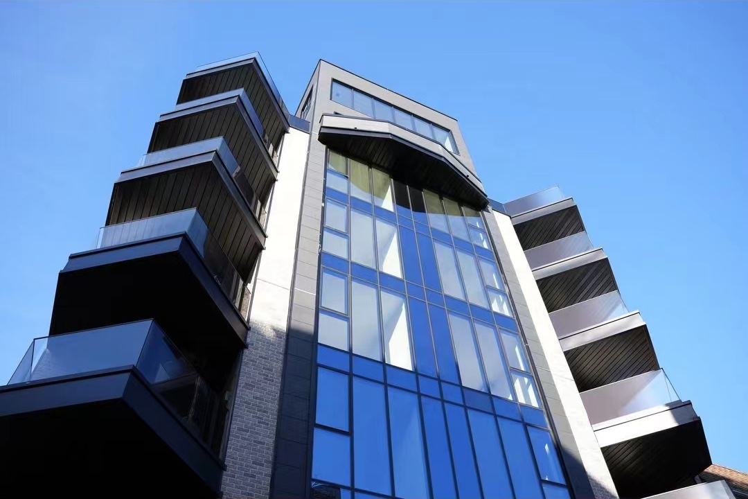 Modern Energy Saving Factory Direct Building Exterior Mirror Glass Aluminum Curtain Walls Window Unitized Curtain Wall