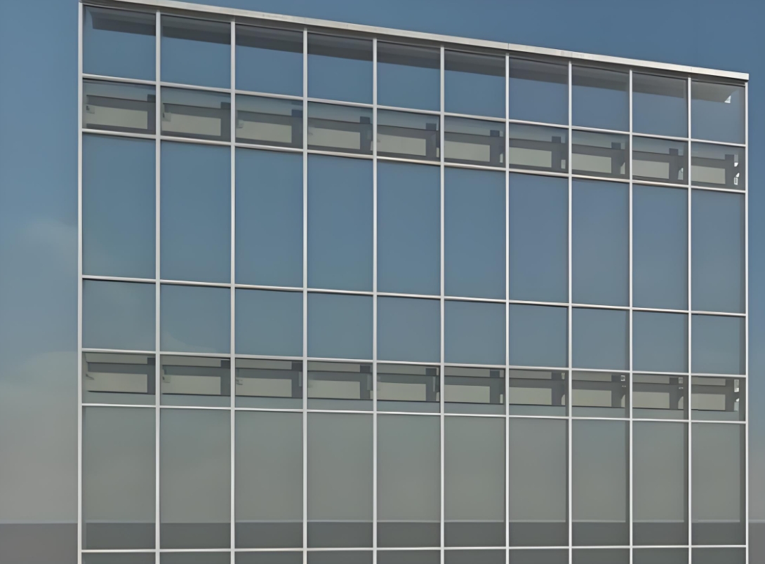 Modern Designed Aluminum Glass Stick Built Mullion Spandrel Exposed Frame Curtain Wall Unitized Facade System for Villa Hotel