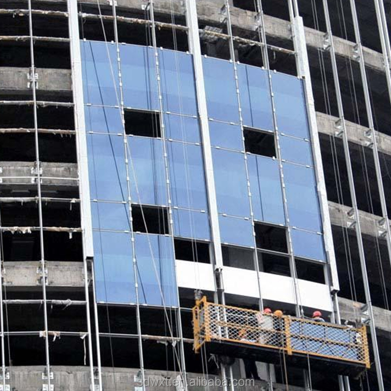 Building Facade Aluminum Glass Built Curtain Wall Hidden Capped Spandrel Unitized Facade