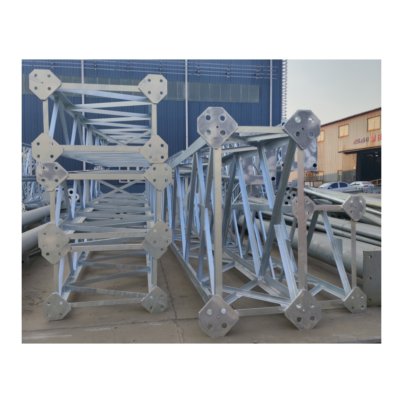 Custom Steel Structure Welded Steel Pipe Fabrication Hot Dip Galvanized Steel Truss