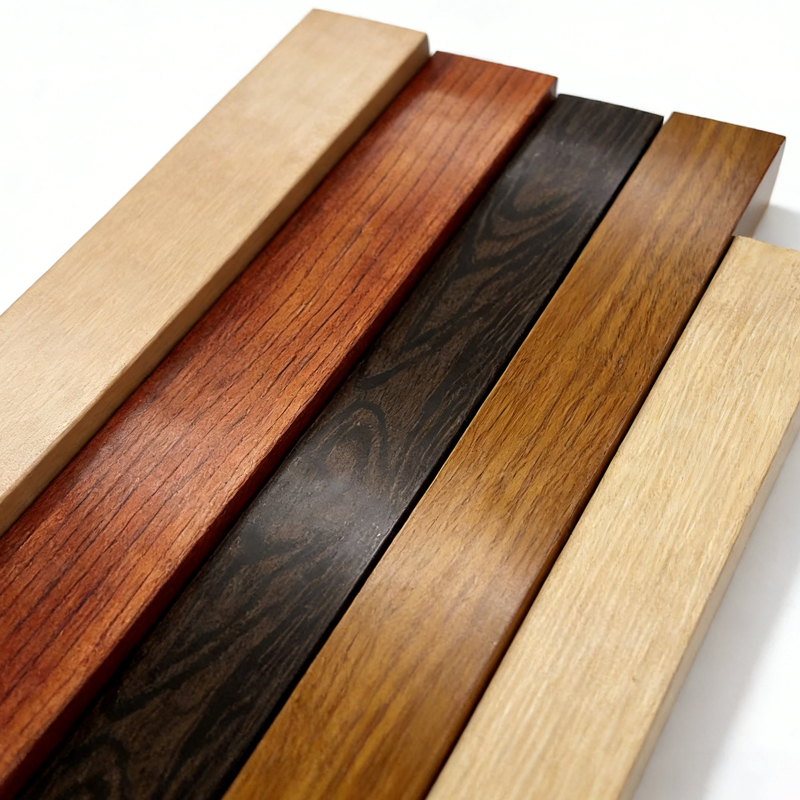 Interior Partition 50x100mm Hollow Aluminum Wood Grain Plastic Beams, Wood Grain Square Columns